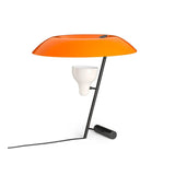 Model 548 Lamp - Dark burnished brass with orange diffuser