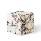 Plinth Cubic - Rose marble Calacatta viola