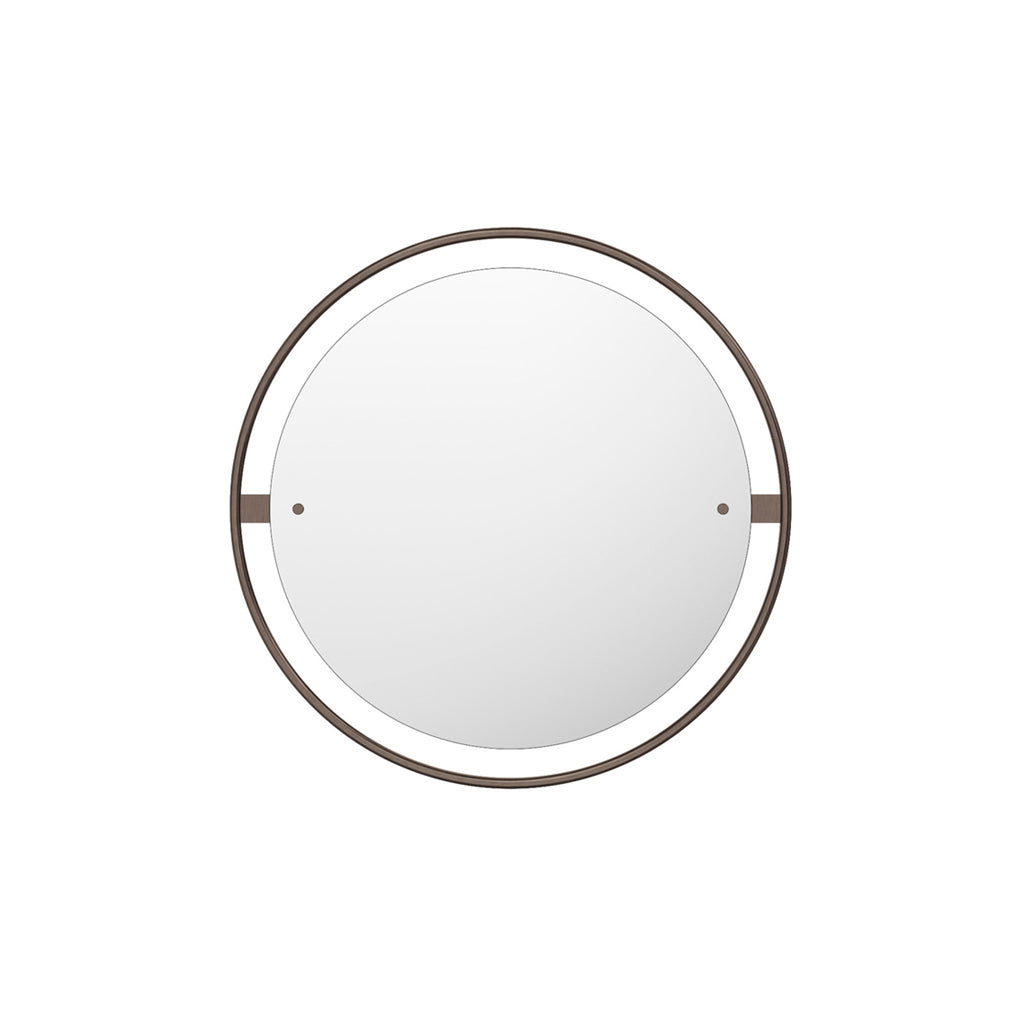 Nimbus Mirror, Ø60 - Bronzed brass