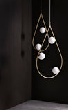 Pearls 80 Pendant - Brass