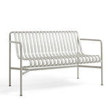 Palissade Dining Bench with Armrests - Sky Grey