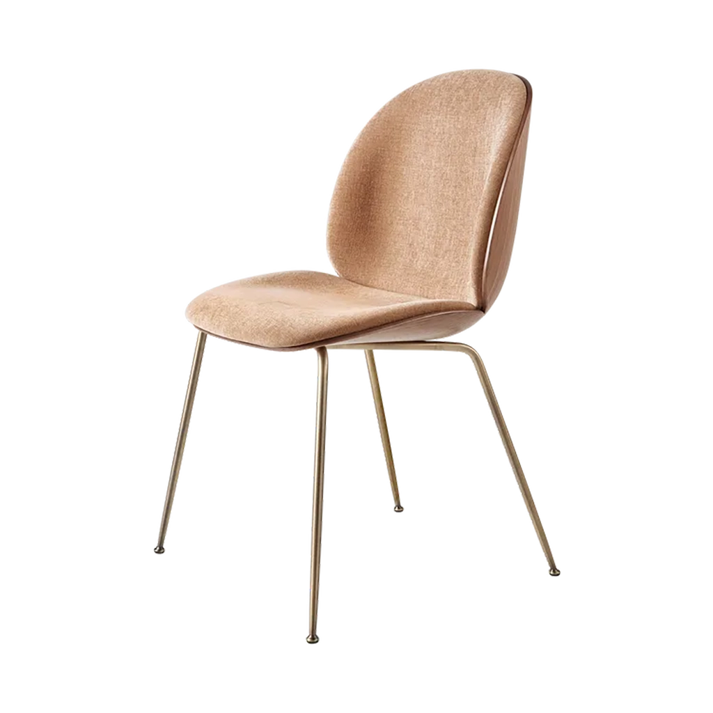 Beetle Dining Chair 3D Veneer - Front Upholstered