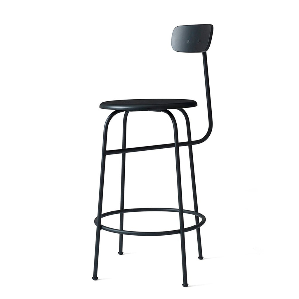 Afteroom Bar / Counter Chair - Black painted MDF
