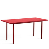 Two-Colour Rectangular Dining Table - Maroon red, Red