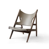 Knitting Lounge Chair - Dark stained oak / Dakar 0311