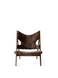Knitting Lounge Chair, Sheepskin - Dark stained oak / Root
