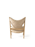 Knitting Lounge Chair, Sheepskin - Natural oak / Nature