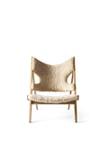 Knitting Lounge Chair, Sheepskin - Natural oak / Nature