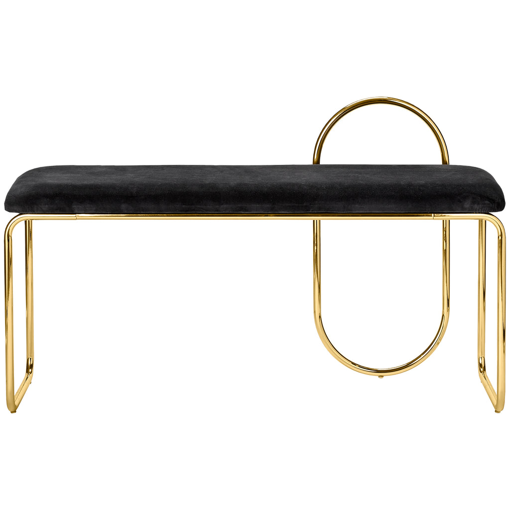 Angui Bench Anthracite/Gold