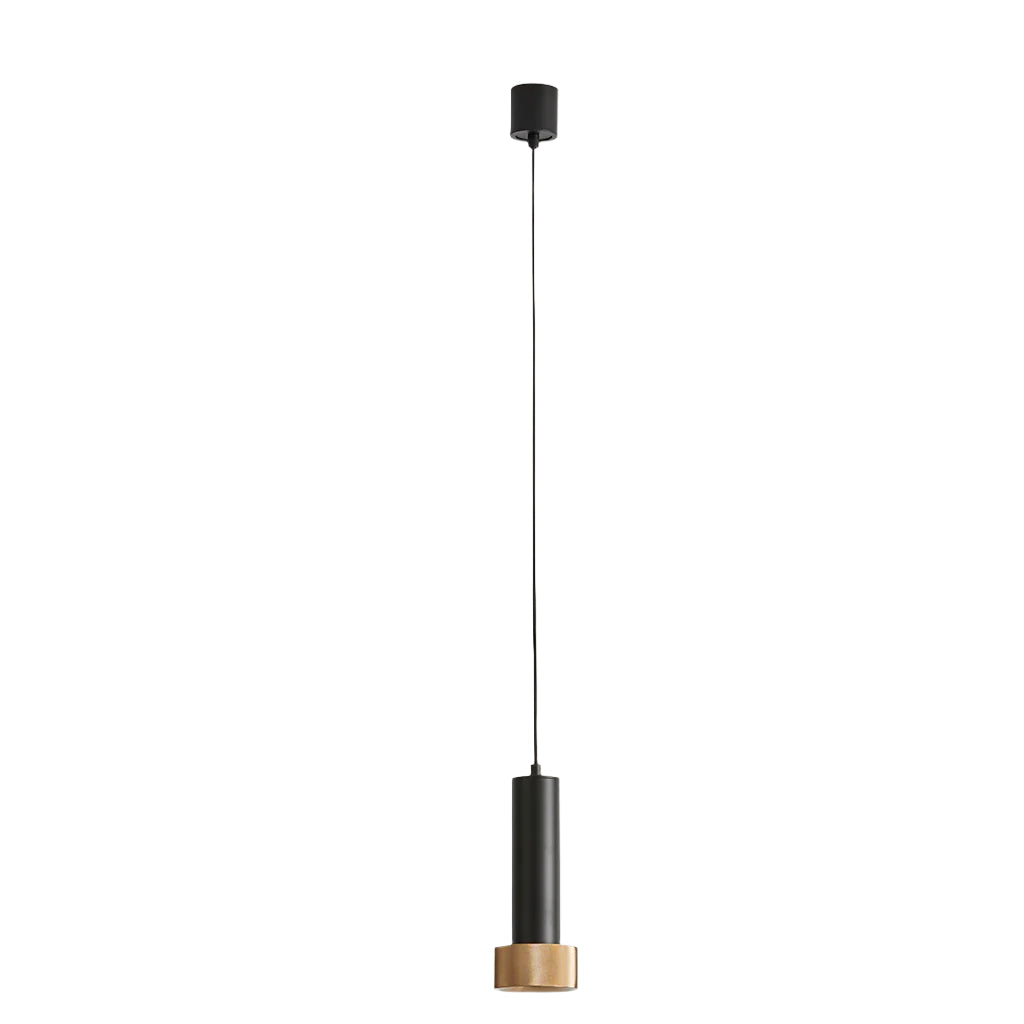 Focus Pendant Lamp - Matt Black / Aged Gold