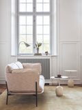 Lato Side Table LN9 Oval - Ivory White & Crema Diva Marble