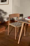 Betty TK1 Stackable chair - Oak w. natural linen