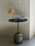Lato Side Table LN8 Round - Deep Green & Verde Alpi Marble
