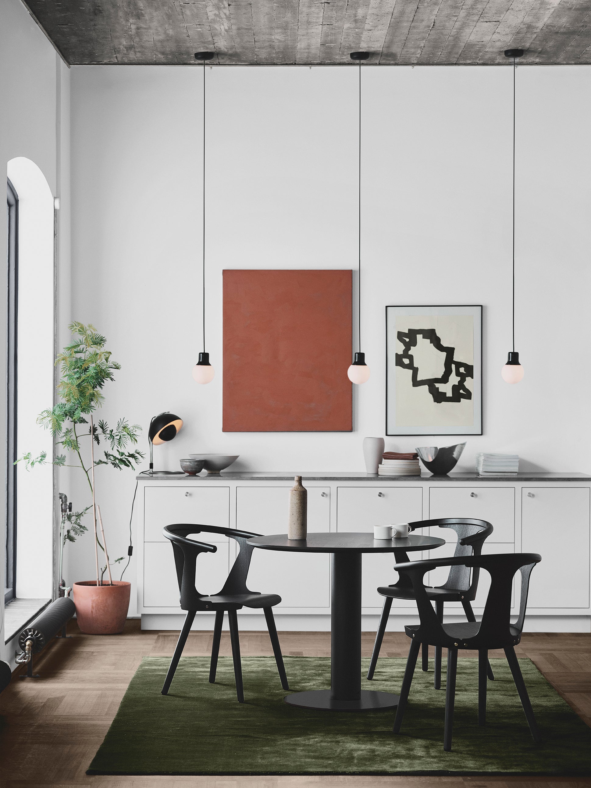 Lampă Flowerpot VP4 - Negru mat
