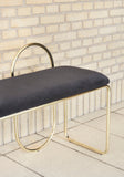Angui Bench Anthracite/Gold
