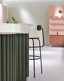 Afteroom Bar / Counter Chair - Black painted MDF