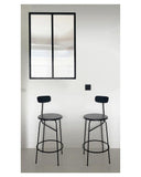 Afteroom Bar / Counter Chair - Black painted MDF