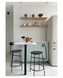 Afteroom Bar / Counter Chair - Black painted MDF