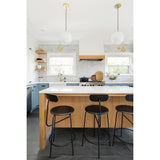 Afteroom Bar / Counter Chair - Black painted MDF