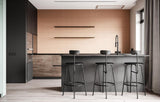 Afteroom Bar / Counter Chair - Black painted MDF