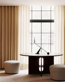 Androgyne Dining Table 150 Dark stained oak