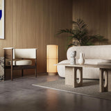 Androgyne Lounge Table, Kunis breccia sand