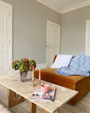 Androgyne Lounge Table, Natural Oak / Kunis breccia sand