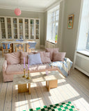 Androgyne Lounge Table, Natural Oak / Kunis breccia sand