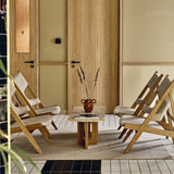 Androgyne Lounge Table, Natural Oak / Kunis breccia sand