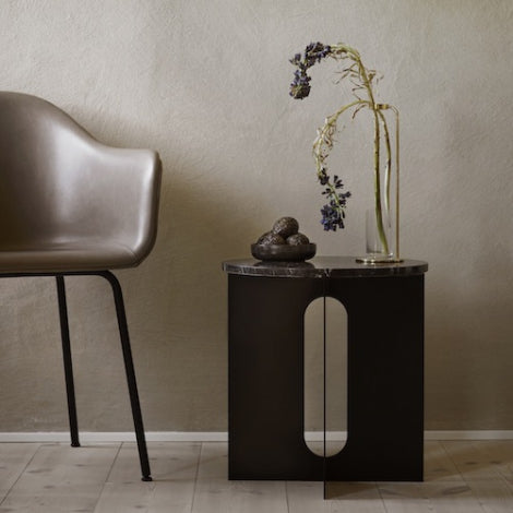 Blat măsuță Androgyne - Marmură Nero Marquina