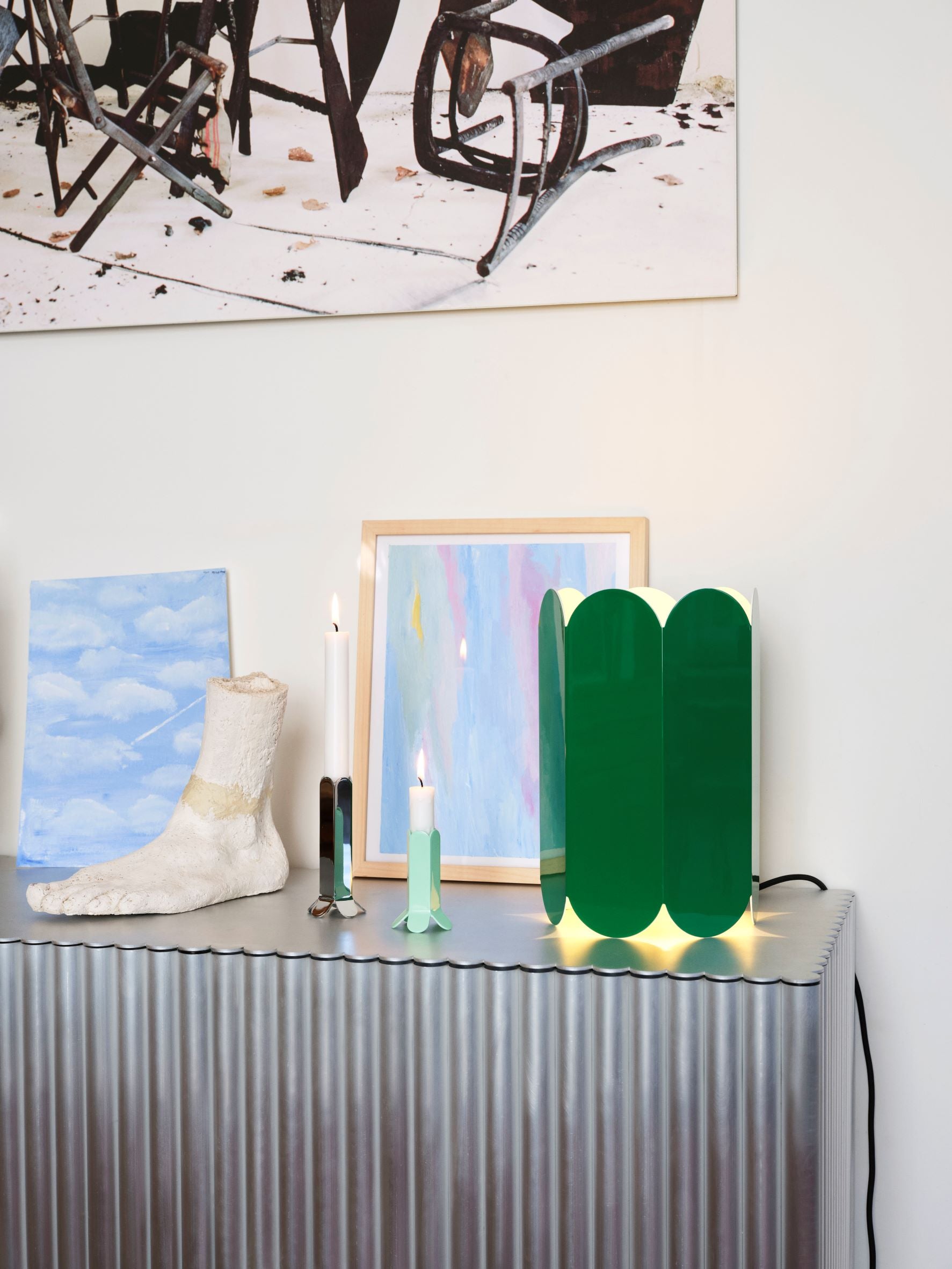 Arcs Candleholder L - Mirror