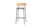 Friday Bar / Counter Stool Natural - Upholstered Seat