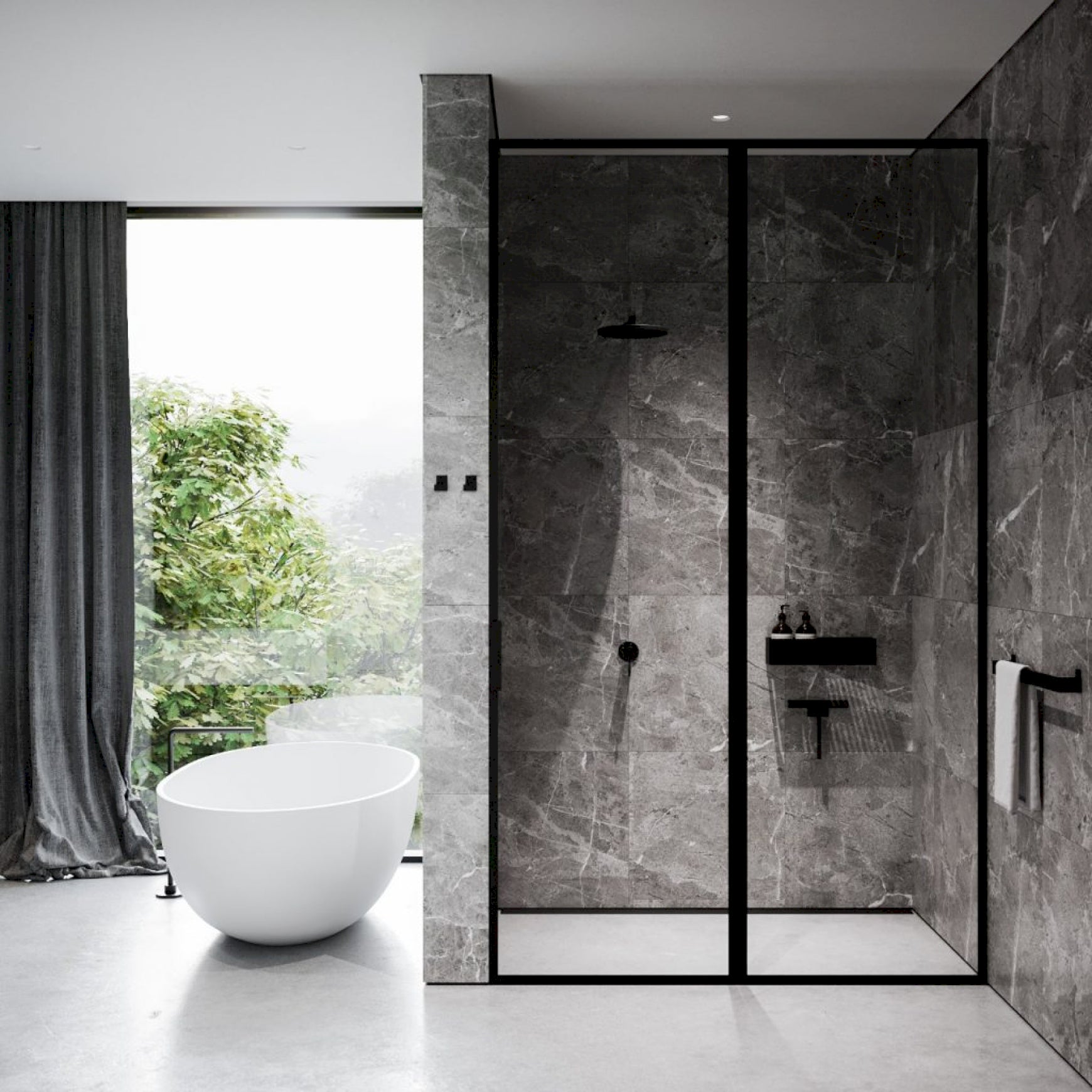 Etajeră Bath 40 - Negru