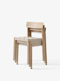 Betty TK1 Stackable chair - Oak w. natural linen