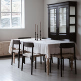 Betty TK1 Stackable chair - Black w. natural linen