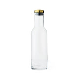 Bottle Carafe, 1 L - Clear Glass / Brass