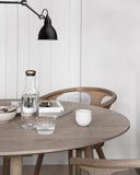 Bottle Carafe, 1 L - Clear Glass / Brass