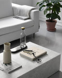 Bottle Carafe, 1 L - Clear Glass / Brass