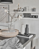 Bottle Grinder, 2-Piece - Carbon / Ash with steel lid