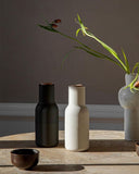 Bottle Grinder, 2-Piece - Carbon / Ash with walnut lid