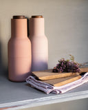 Bottle Grinder, 2-Piece - Nude with walnut lid