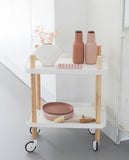 Bottle Grinder, 2-Piece - Nude with walnut lid