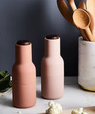 Bottle Grinder, 2-Piece - Nude with walnut lid