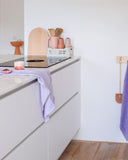 Bottle Grinder, 2-Piece - Nude with walnut lid