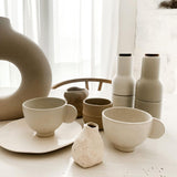 Bottle Grinder, 2-Piece - Sand with walnut lid