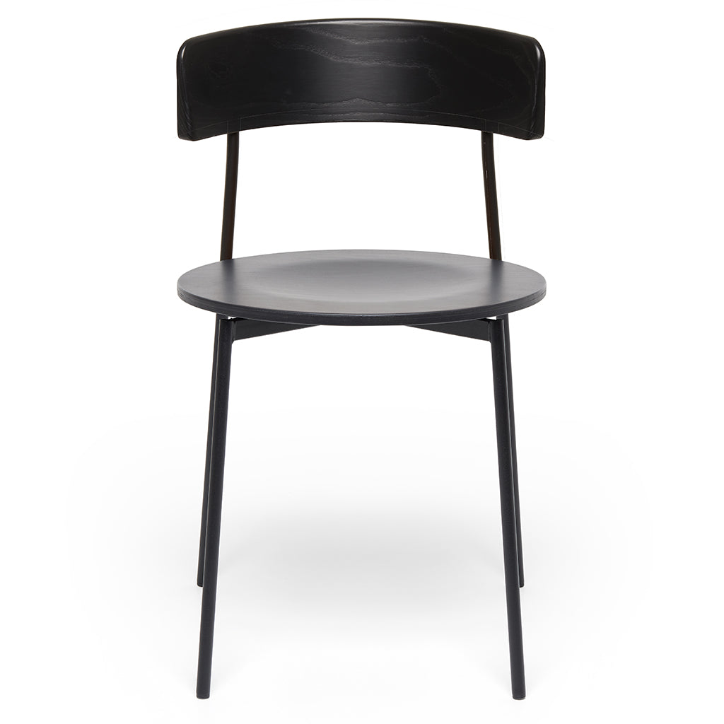 Friday Dining Chair Black, Black Backseat - No arms