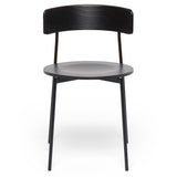 Friday Dining Chair Black, Black Backseat - No arms