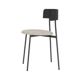 Friday Dining Chair Black - Upholstered seat, No arms