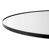 Circum Mirror Clear Black