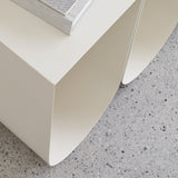 Curved Side Table - Beige
